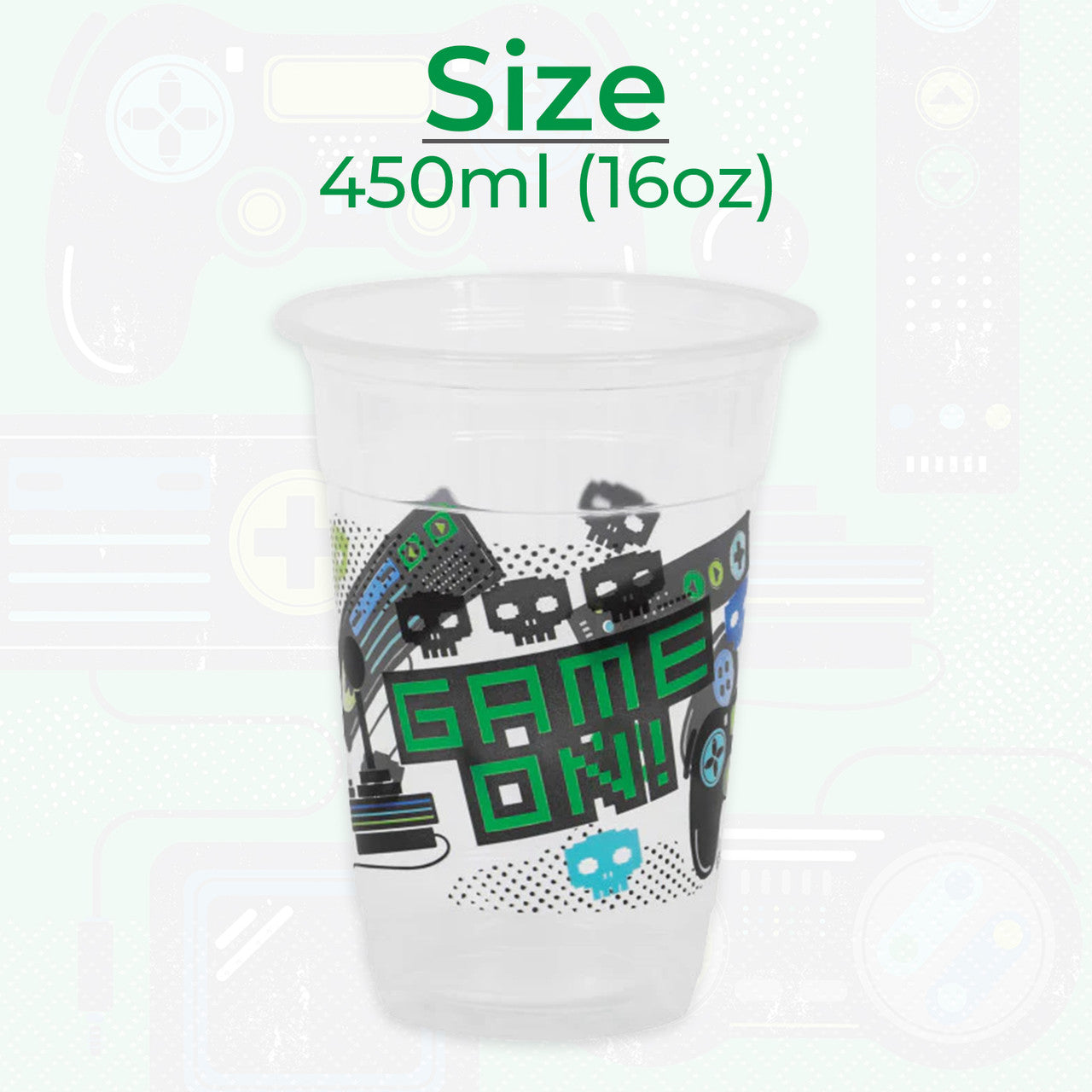 Gamer Birthday Plastic Cups 8ct