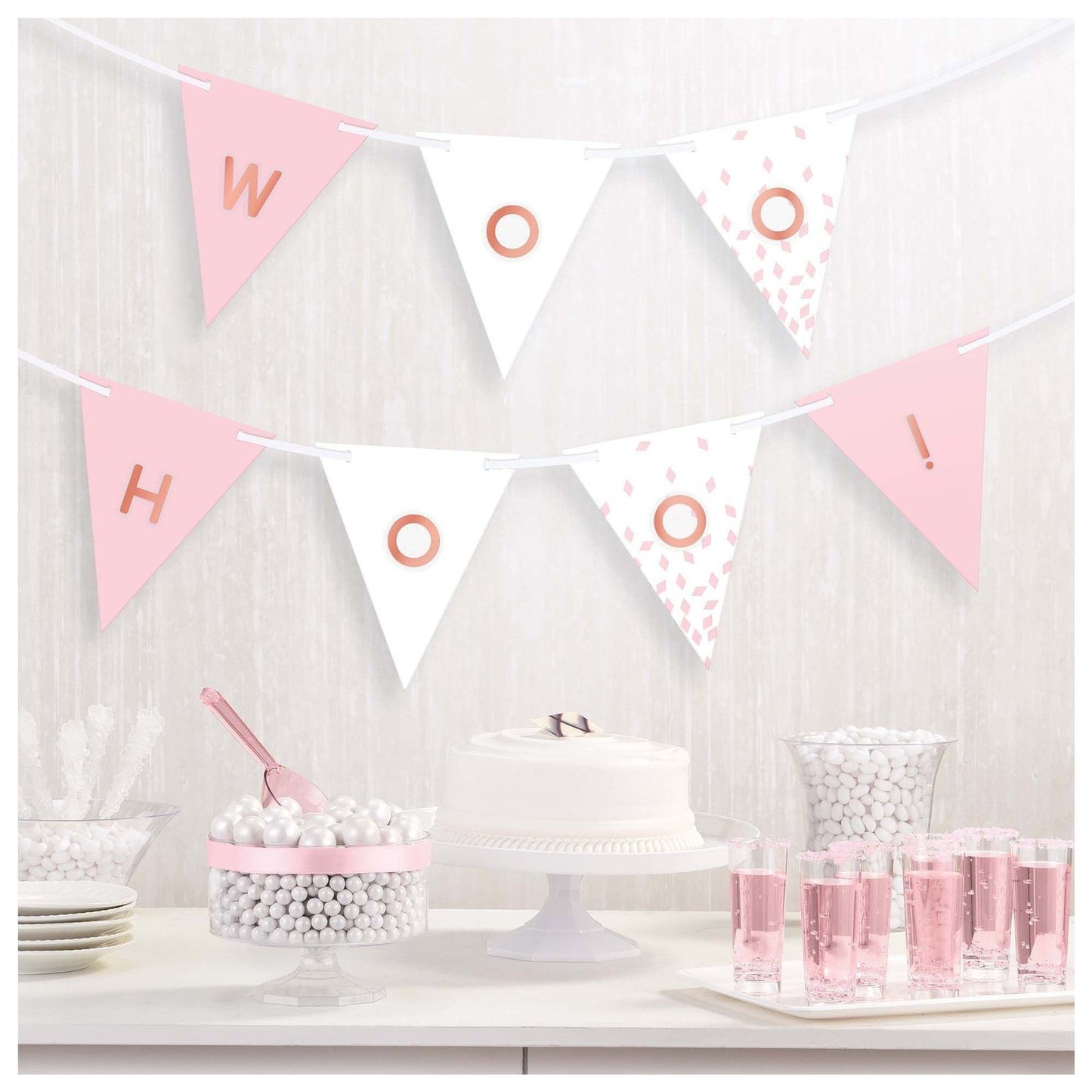 Blush Wedding Banner Kit