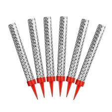 Party Candles Silver 6pcs