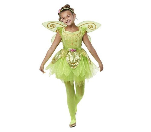 Green Fairy Kids Girl Costume