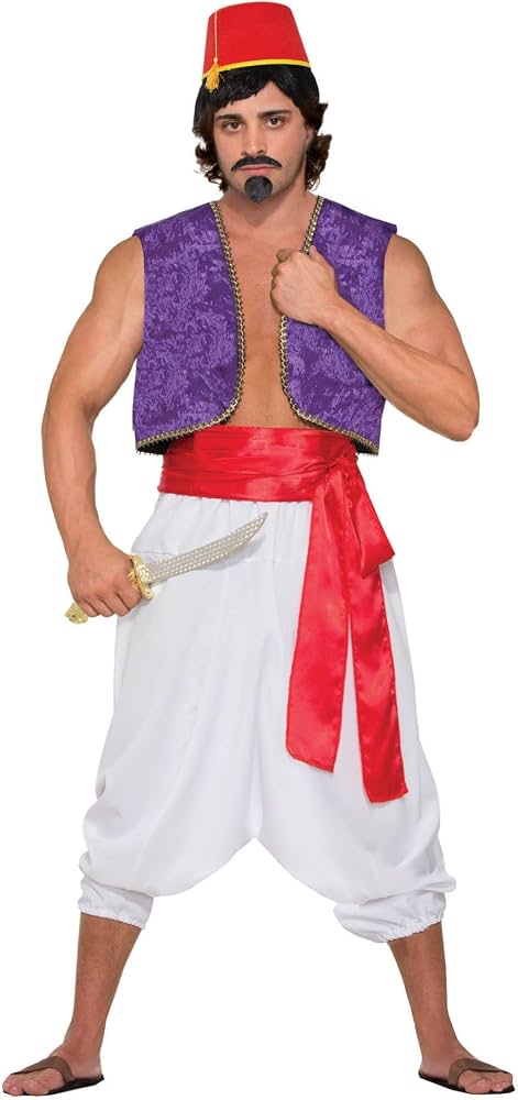 Desert Prince Purple Genie Vest Men Costume Standard