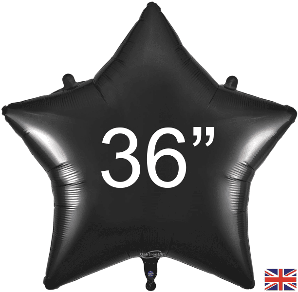 Brand Black Star Foil Balloon 36" Giant