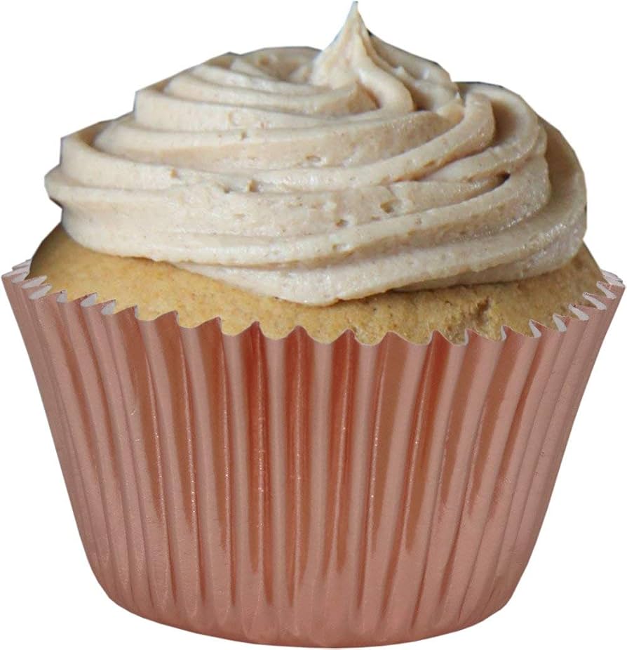 Cups Cakes Foil Rose Gold 25 pcs