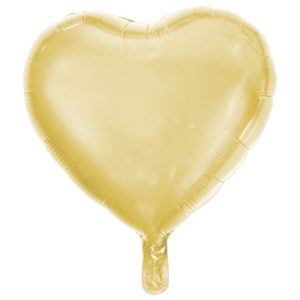 Babaloon Heart Solar Gold Foil Balloon 16"