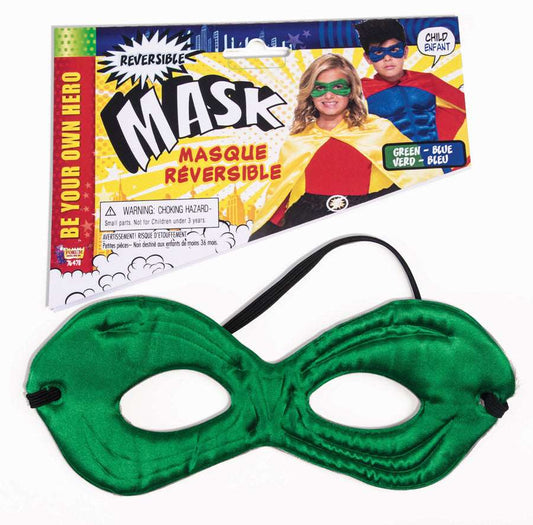 Child Reversible Eye Mask Green/Blue
