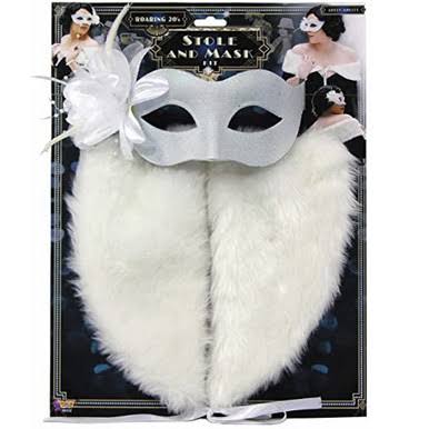 Flapper Stole & Mask Set