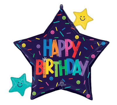 Bold Birthday Supershape Balloon