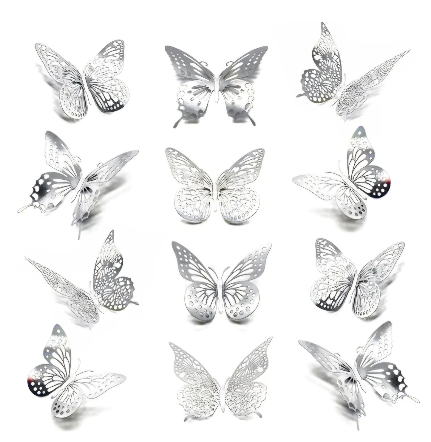 Mariposa Decorativa 12 unidades