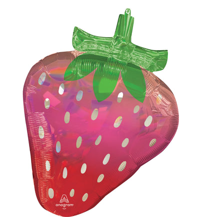 Iridescent Strawberry Jumbo Foil Balloon 27”