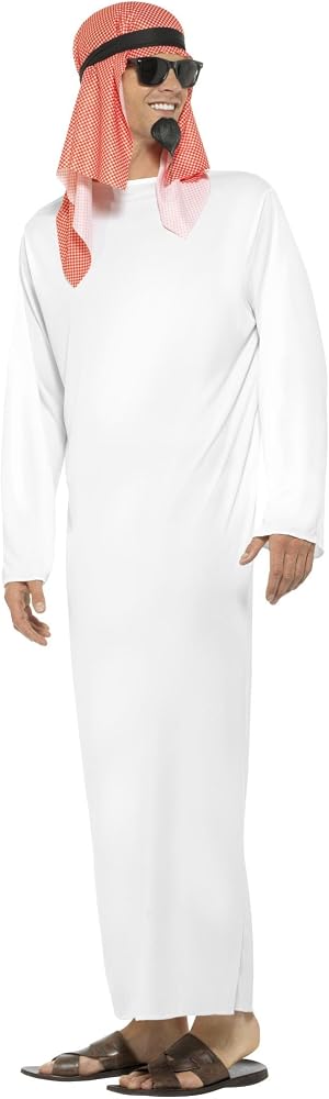 Fake Sheikh White Men Costume (Medium)