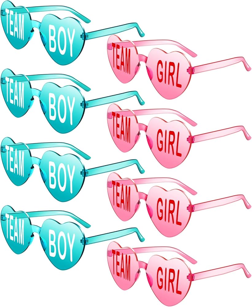 Team Boy or Girl Glasses 8pcs