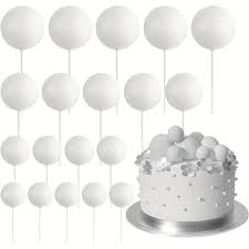 Cake topper Set White 20pcs
