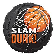 Basketball Foil Balloons Bouquet 5pcs