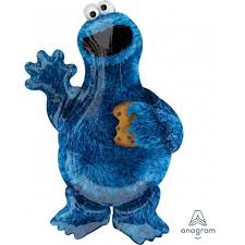 Cookie Monster Sesame Street Jumbo Foil Balloon 35"