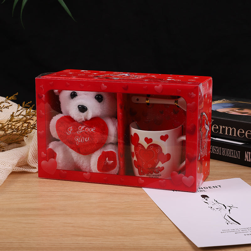 Mug, Spoon, White Bear 5" Gift Set