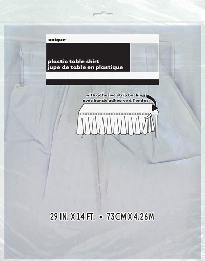 Table Skirt Silver (x1u)