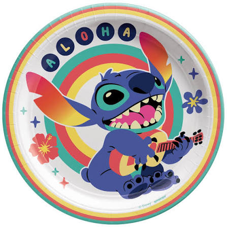 Stitch Paper Plates 7" 8pcs