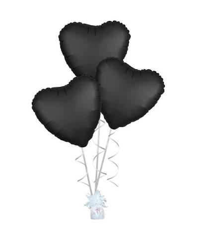 Brand Black Heart Foil Balloon 36" Giant