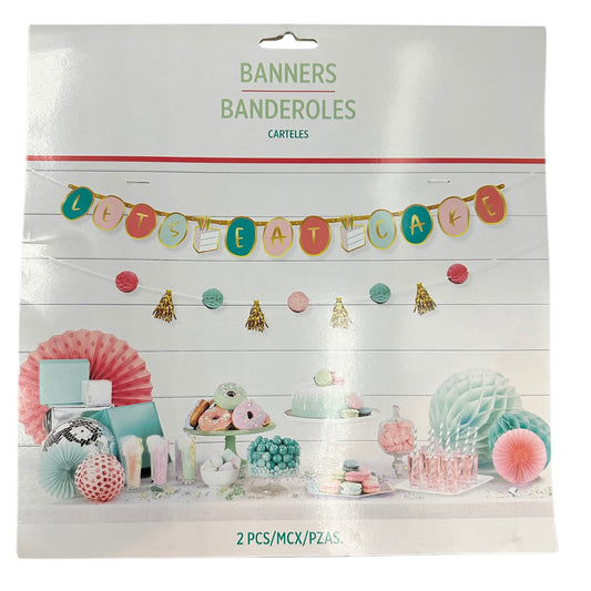 Happy Cake Day Letter Banner 2pcs