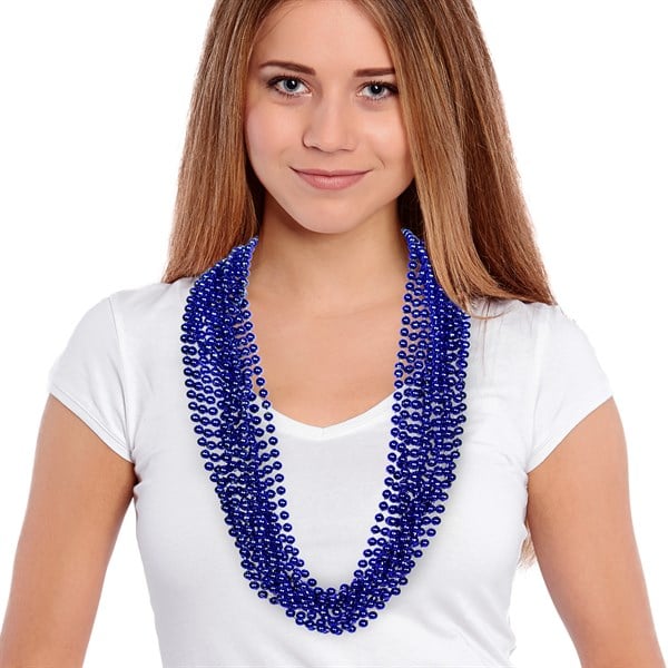 Blue Beads Necklaces 12pcs