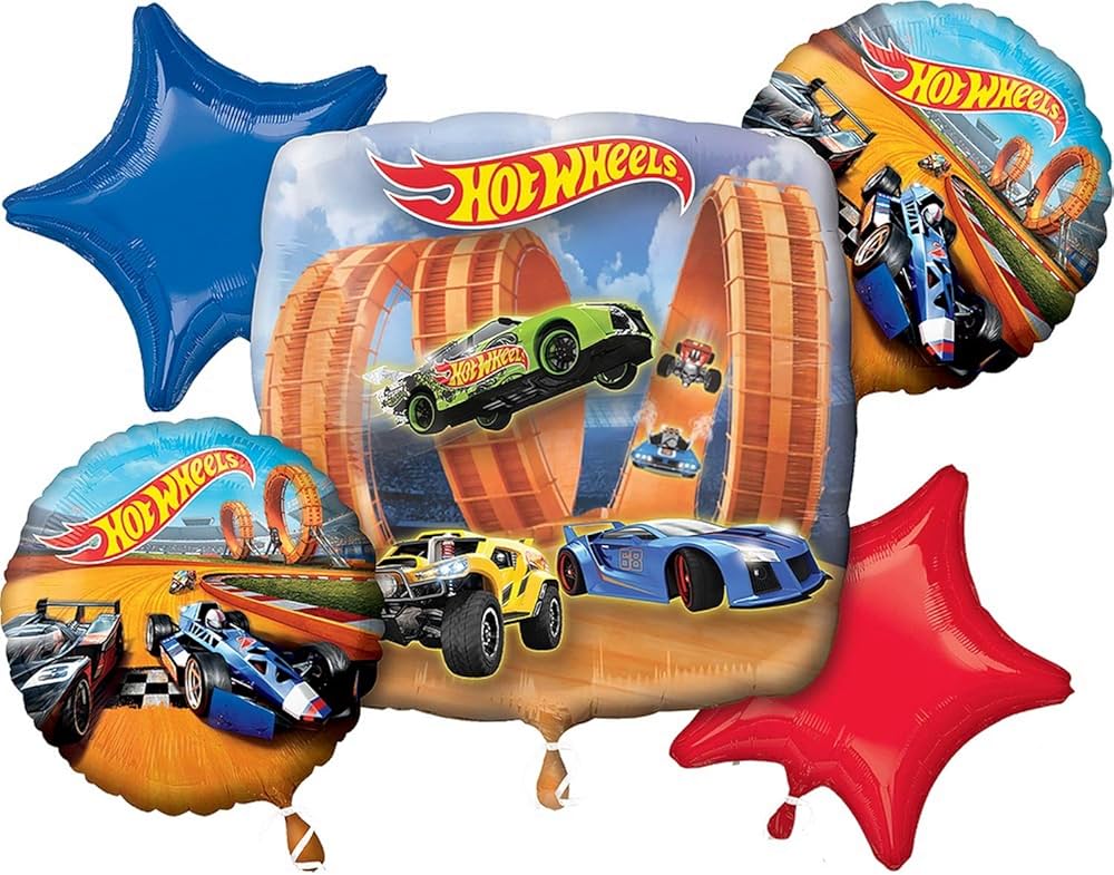Hot Wheels Bouquet Balloon Packaged