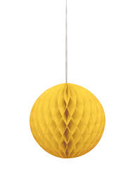 Honeycomb Ball Yellow (x1u) 8in