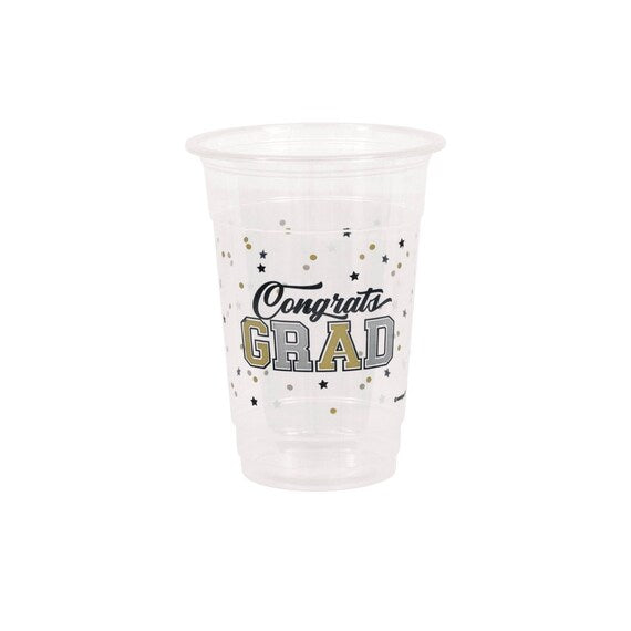 Graduation Plastic Cups 16oz 8pcs