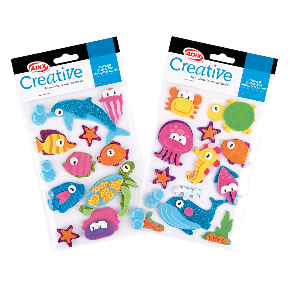 Foamies Shape Mundo Marino Adhesive