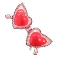 Heart Glasses Foil Balloon