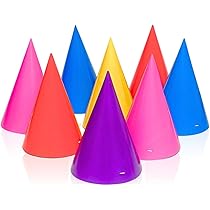 Party Hats Multi 8pcs