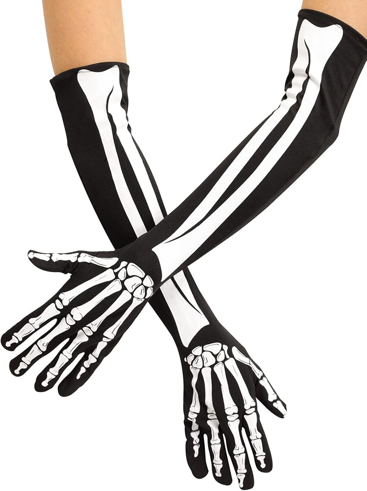 Skeleton Long Gloves