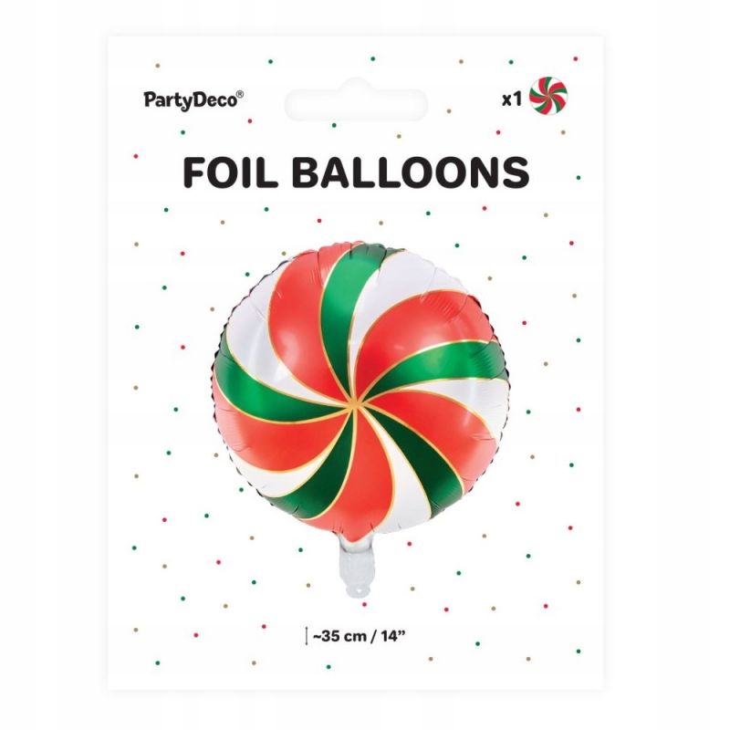 Candy Christmas Mint Foil Balloon