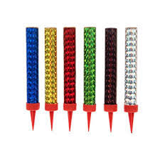Party Candles Multicolor 6pcs