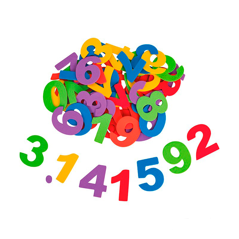 Número en Foamies Adhesivos 60pcs