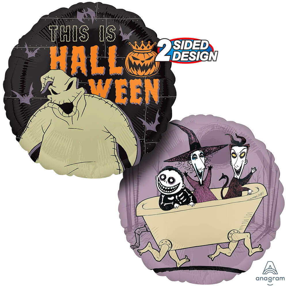 Nightmare Before Christmas Foil Balloons Bouquet (x5u)