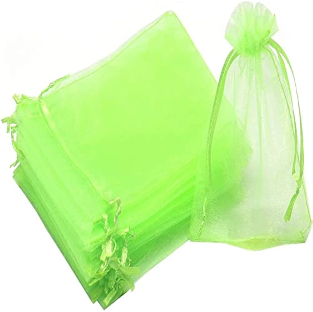 Organza Apple Green 4"x5" 10pcs
