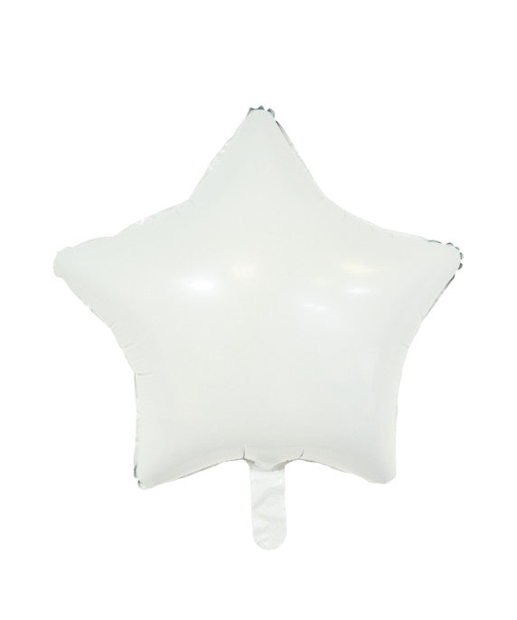 Babaloon Star White Foil Balloon 16"