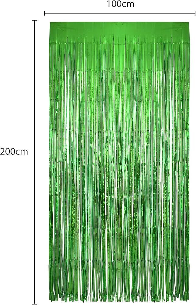 Foil Curtain Emerald Green 3ft x 8ft