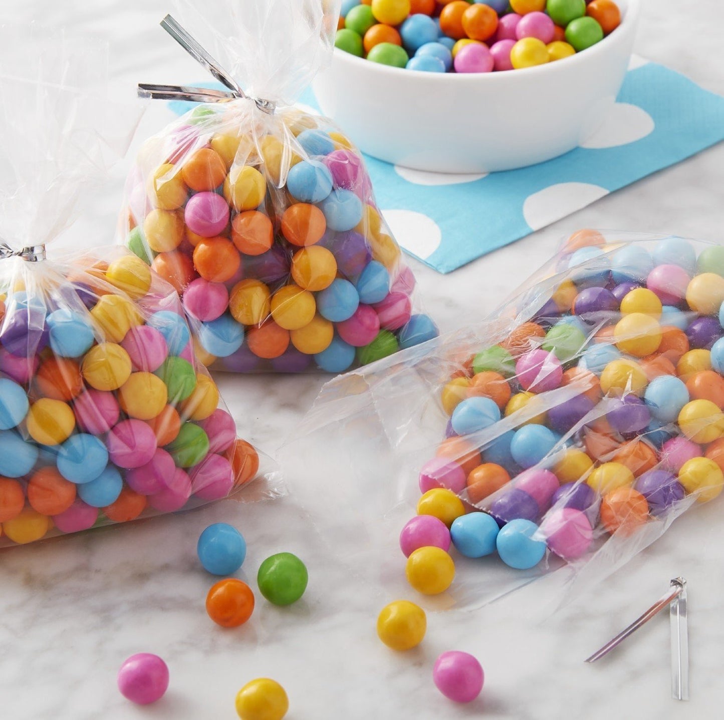 Transparent Treat Bags 4”x3”