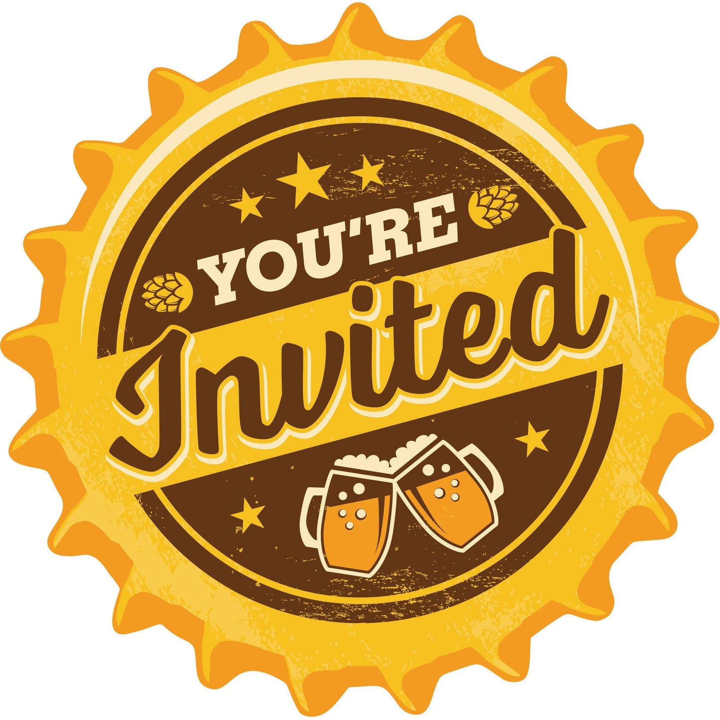 Cheers & Beer Invitations 8pcs