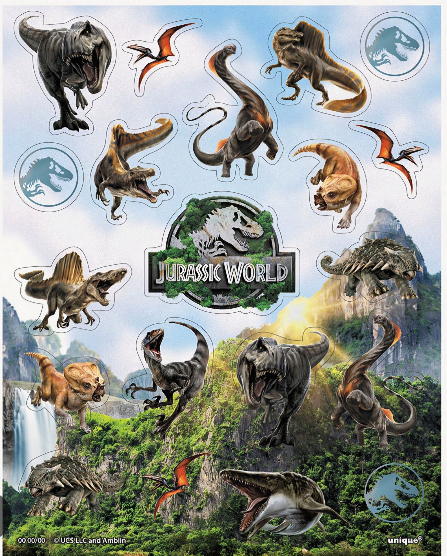 Jurassic World Stickers 80pcs