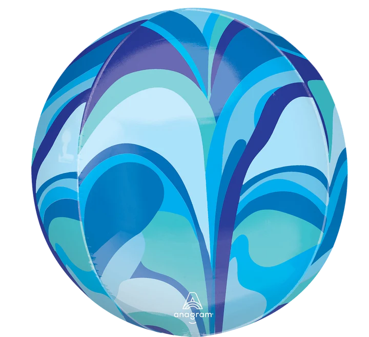 Orbz Balloon Blue Macro Marble