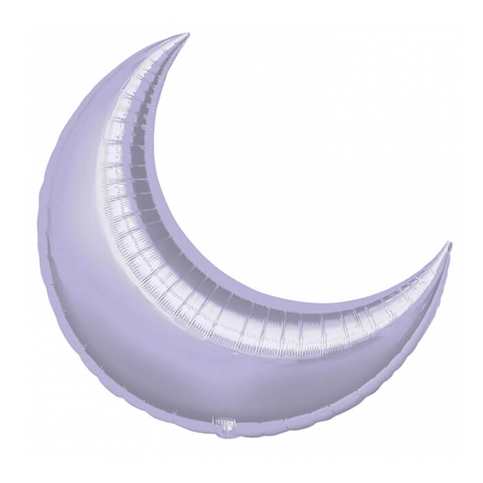 Moon Lilac Crescent Foil Balloon 35"