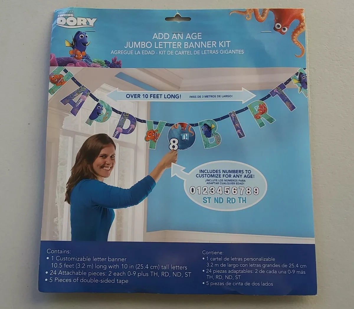 FINDING DORY Happy Birthday BANNER (x1u)