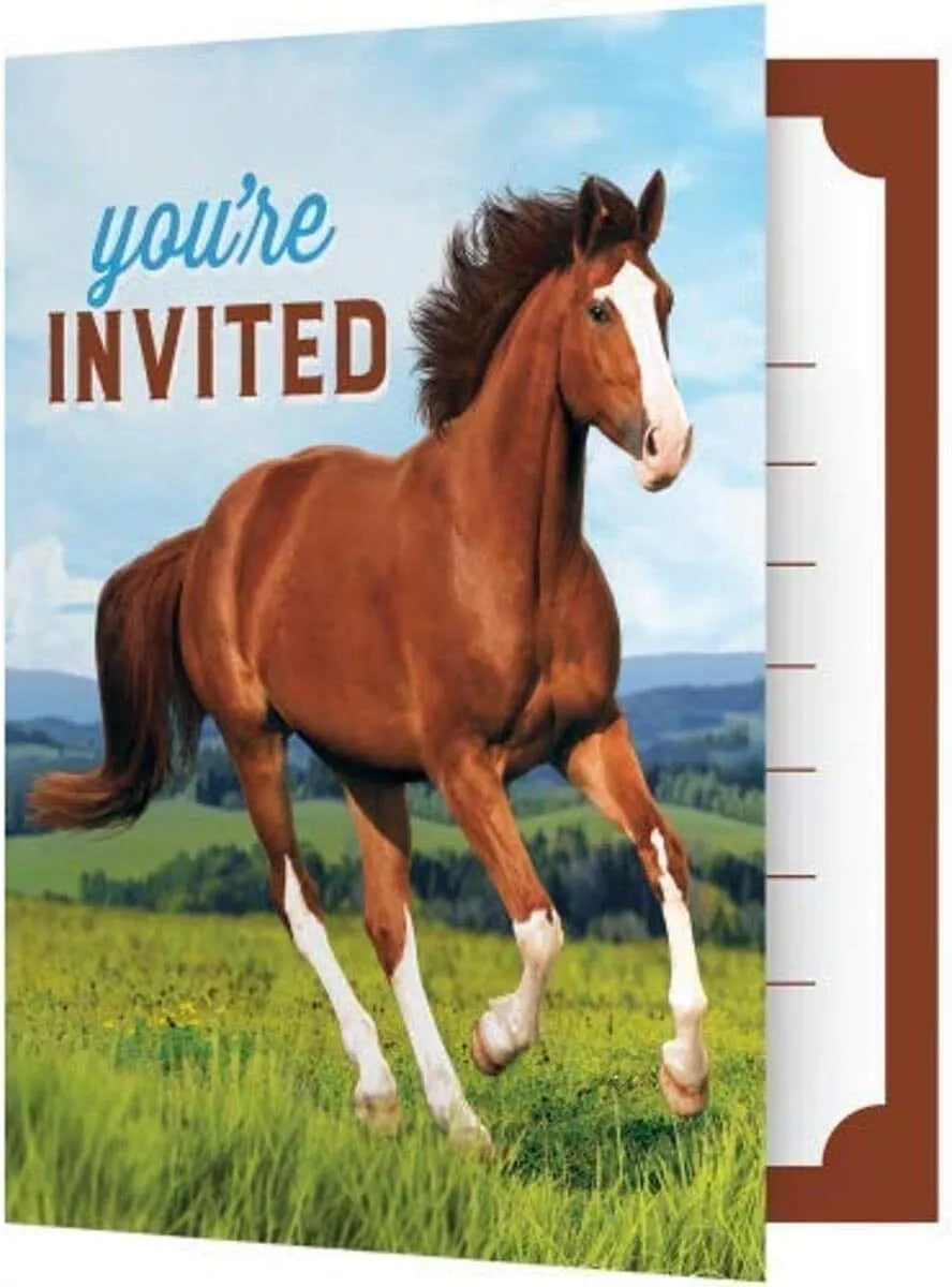 Invitations Horse and Pony (x8u)
