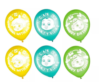 Cocomelon Latex Balloons (x6u)