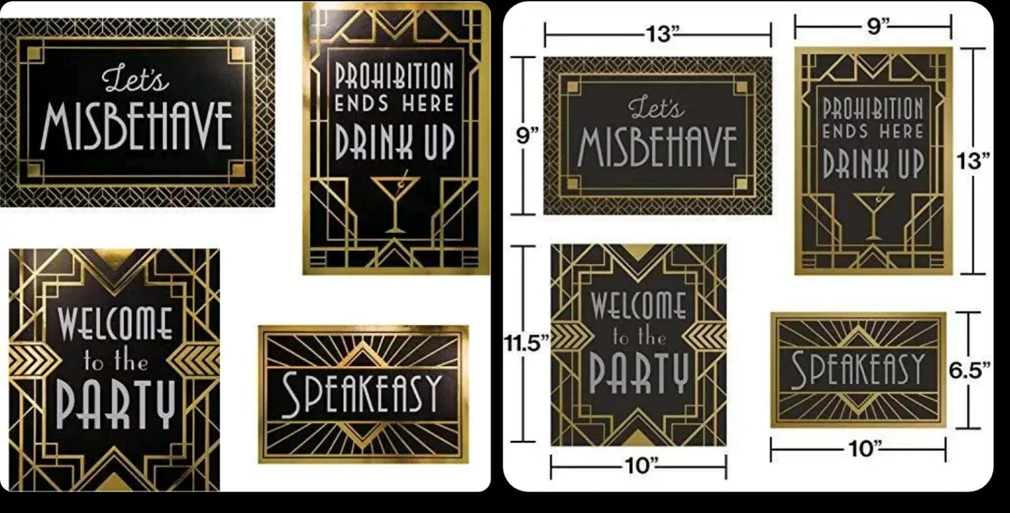 Roaring 20's Decoration Kit (x4u)