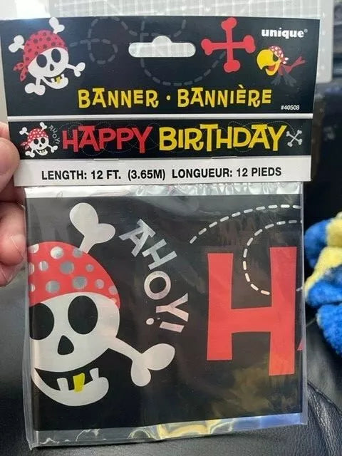 Pirate Fun Banner 12ft (x1u)