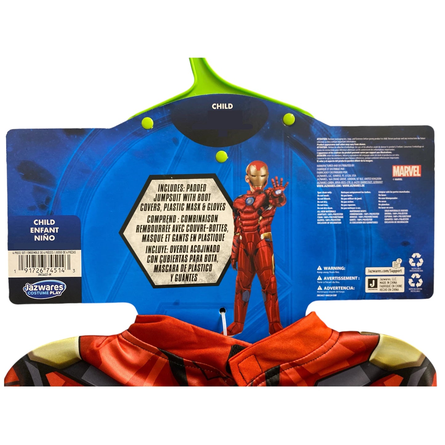 Child's Marvel Iron Man Costume
