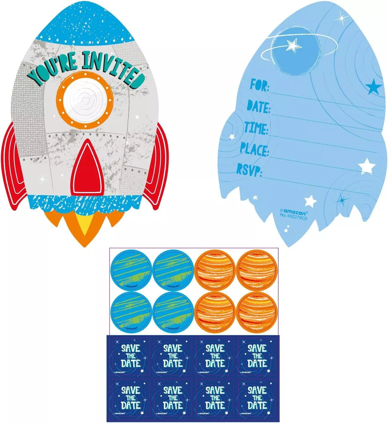 Outer Space Invitations (x8u)